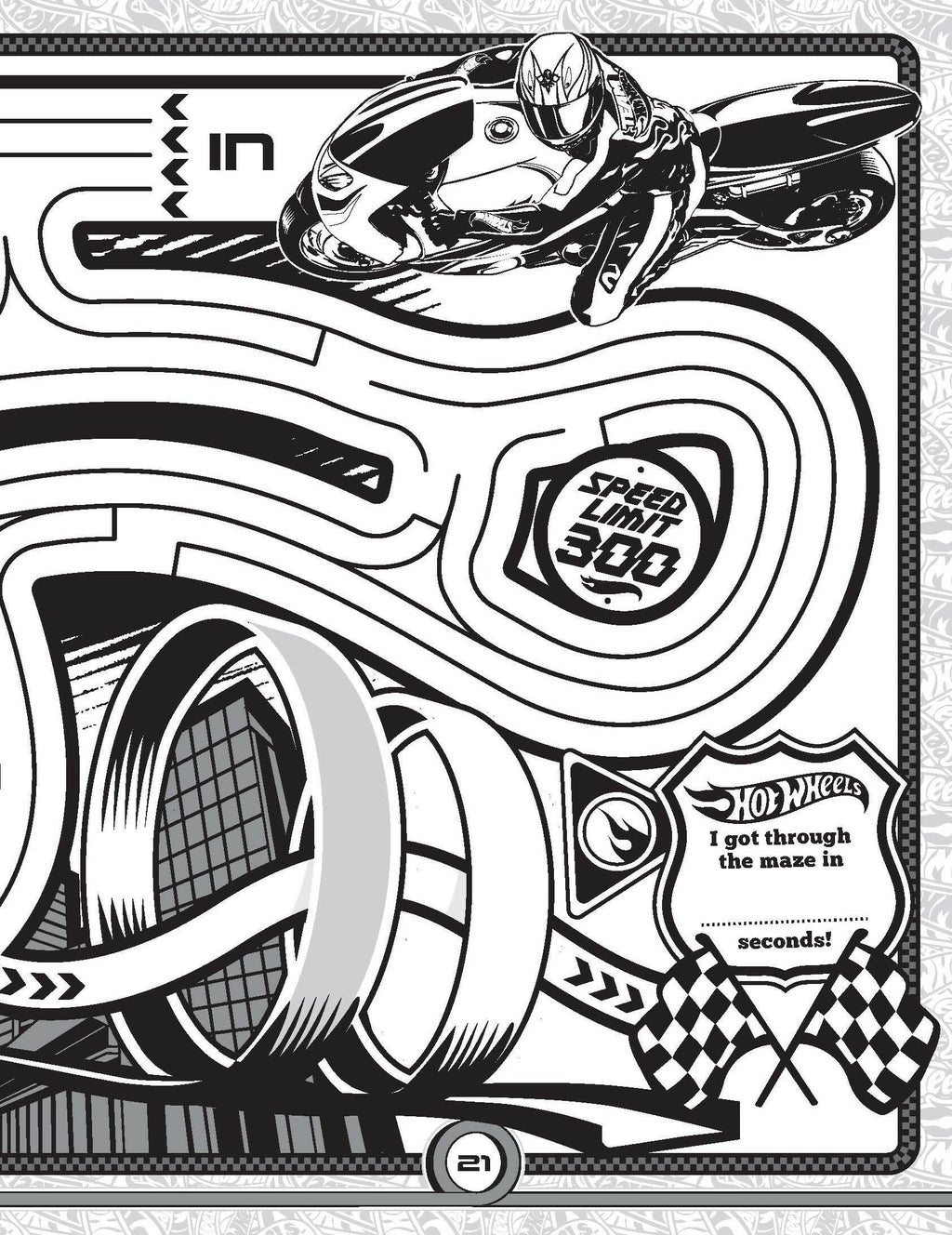 Dreamland Publications Hot Wheels Bumper Colouring & Puzzle Book : Children Drawing, Painting & Colouring Book | Grocsy