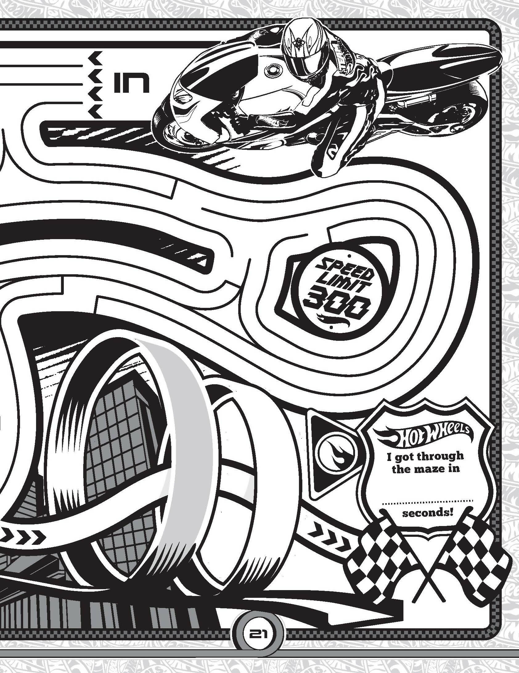 Dreamland Publications Hot Wheels Bumper Colouring & Puzzle Book : Children Drawing, Painting & Colouring Book | Grocsy