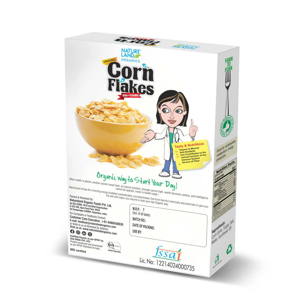 Nature Land Organics Corn Flakes | Grocsy
