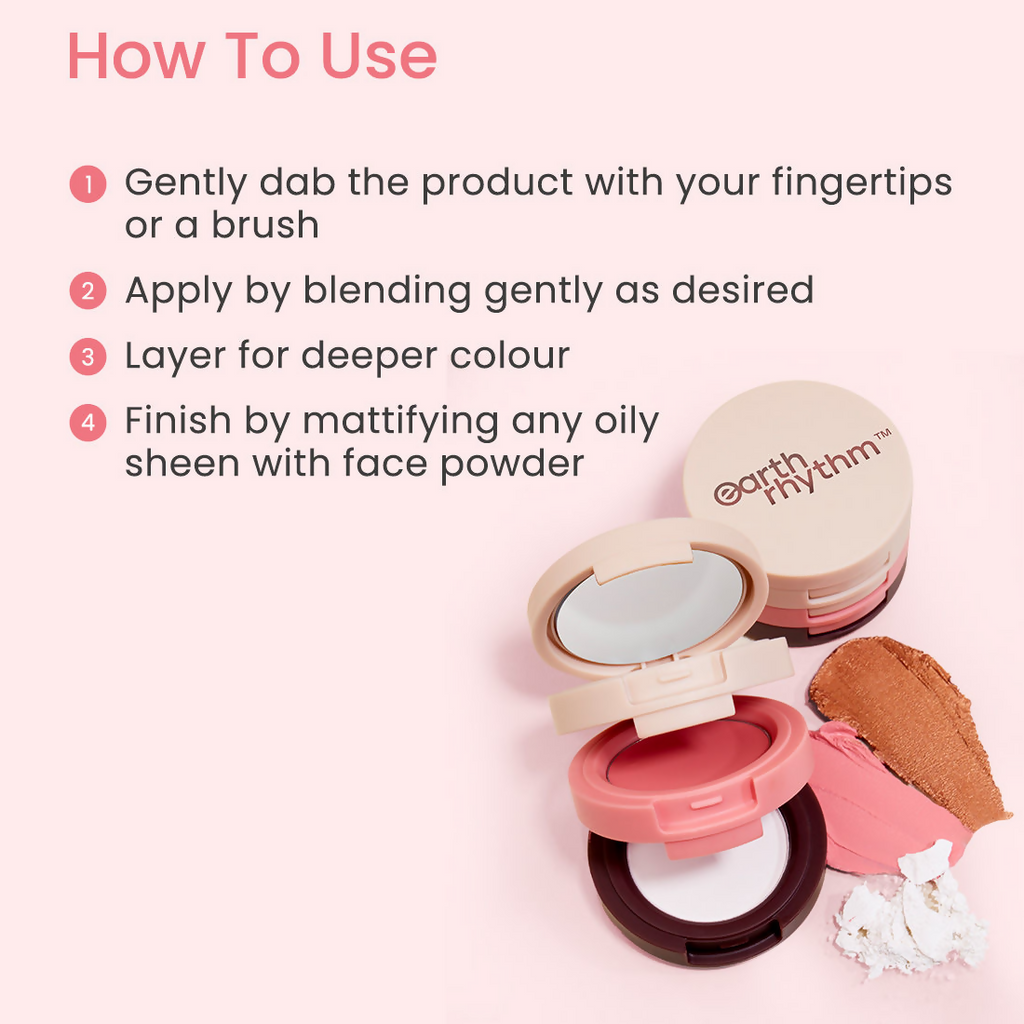 Earth Rhythm Dab Set 3-In-1 Face Palette - Bourbon | Grocsy
