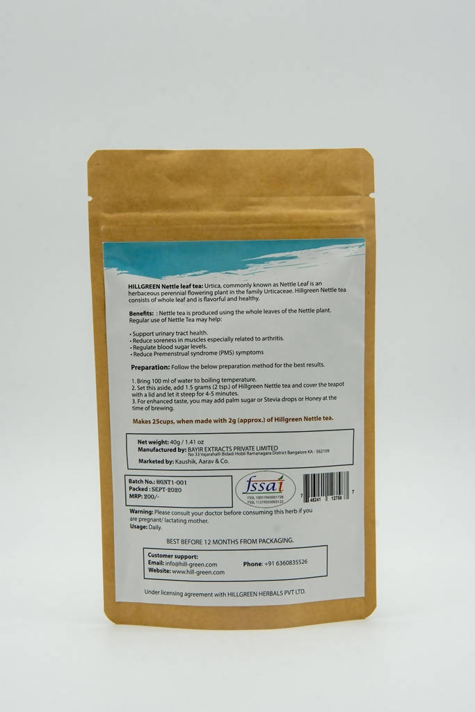Hillgreen Natural Nettle Leaf Tea (Urtica Tea) | Grocsy