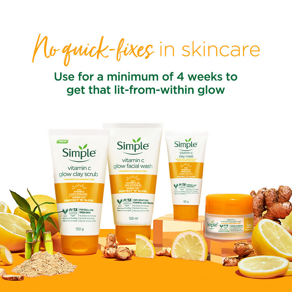 Simple Protect N Glow Vitamin C Brighten Clay Mask | Grocsy