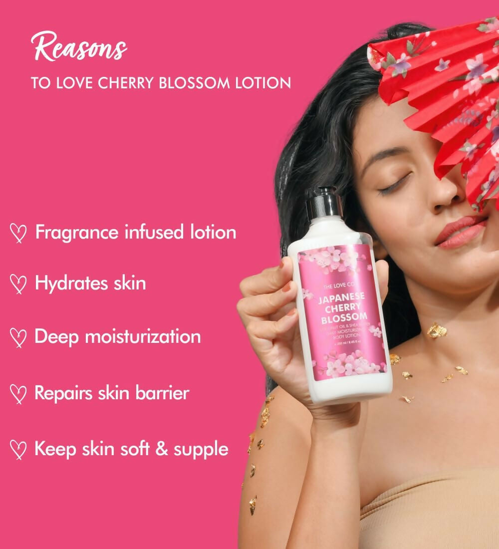 The Love Co Japanese Cherry Blossom Body Lotion | Grocsy