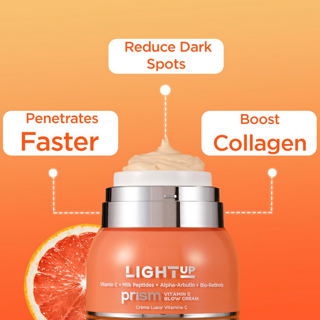 Light Up Beauty Prism Vitamin C Face Cream with Alpha Arbutin and Bio-Retinols | Grocsy
