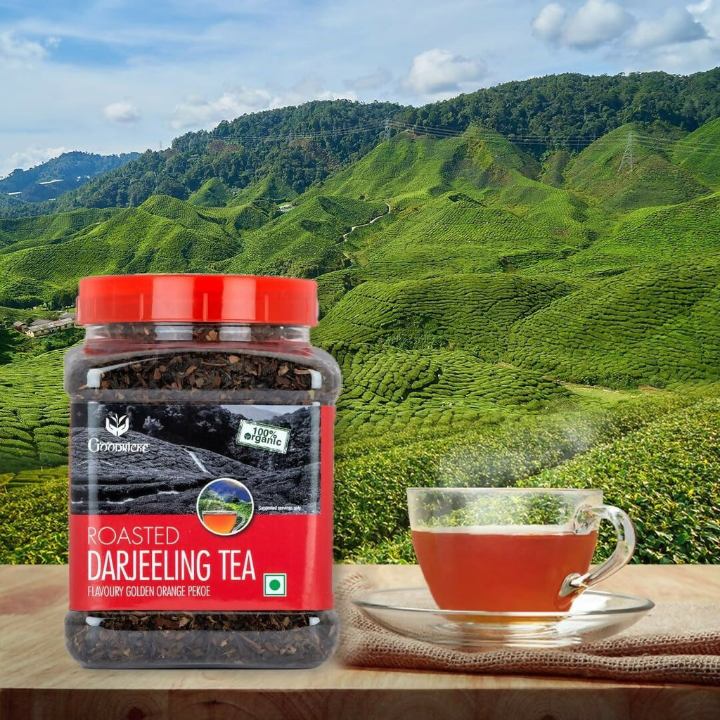 Goodricke Roasted Organic Darjeeling Tea Jar | Grocsy