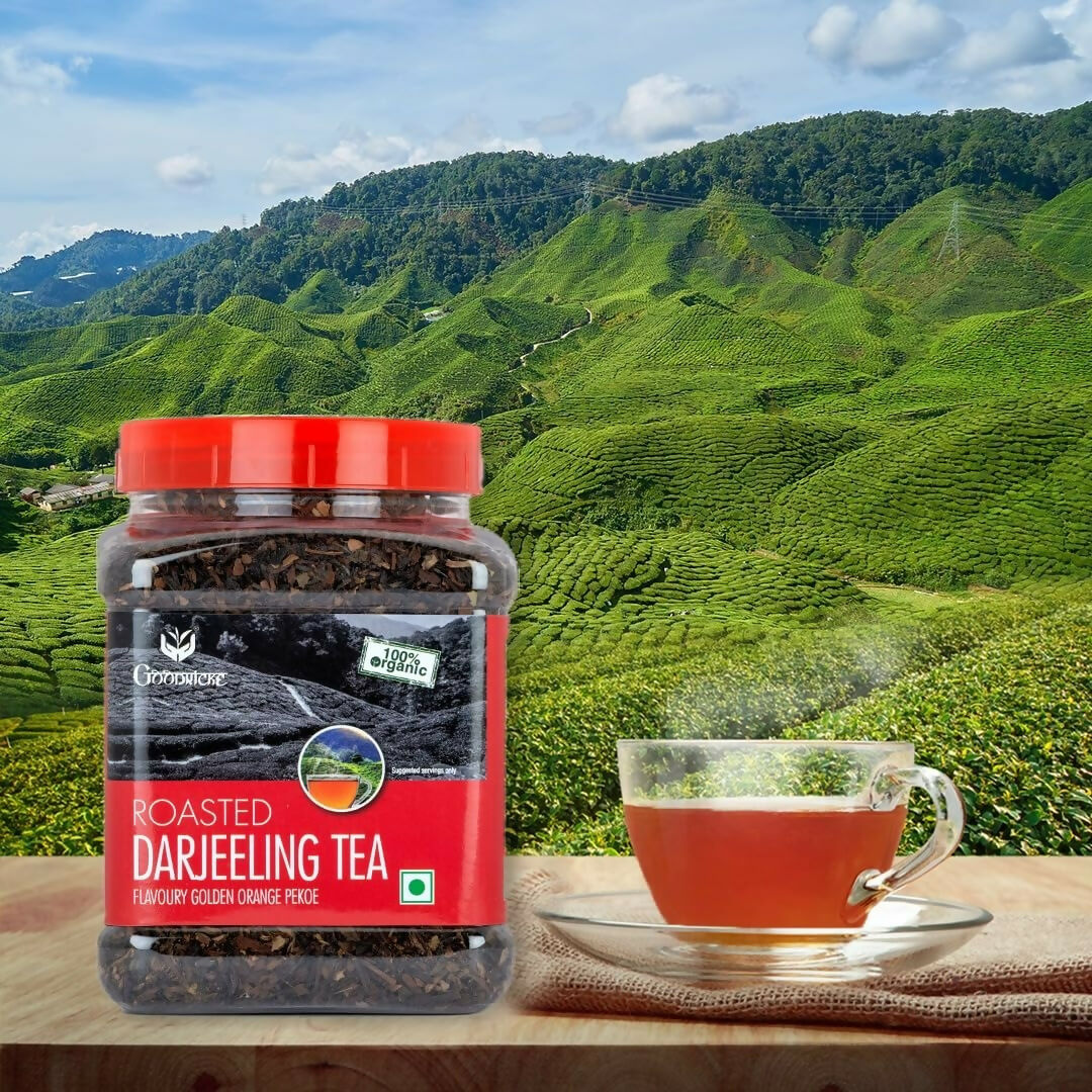 Goodricke Roasted Organic Darjeeling Tea Jar | Grocsy
