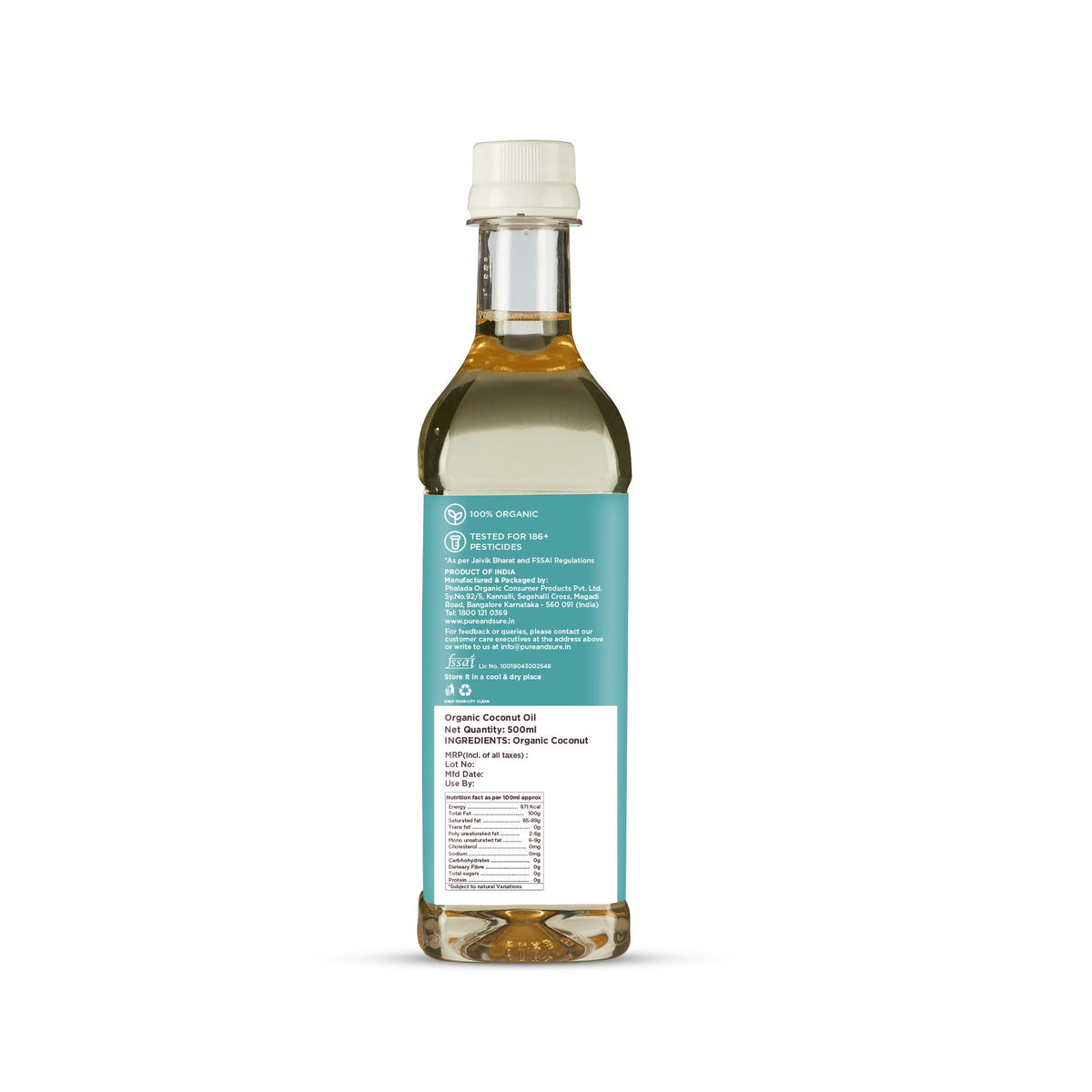 Pure & Sure Organic Cold Pressed Coconut Oil | Grocsy