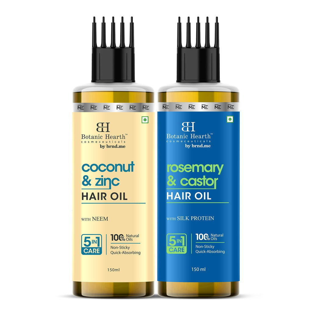 Botanic Hearth Coconut Zinc & Rosemary Castor - Hair Oil | Grocsy