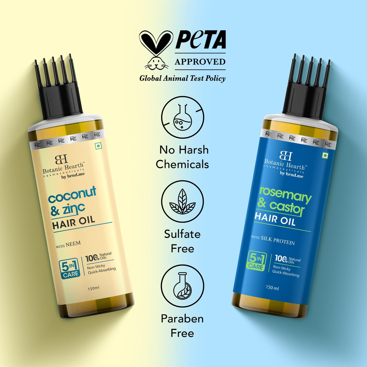 Botanic Hearth Coconut Zinc & Rosemary Castor - Hair Oil | Grocsy