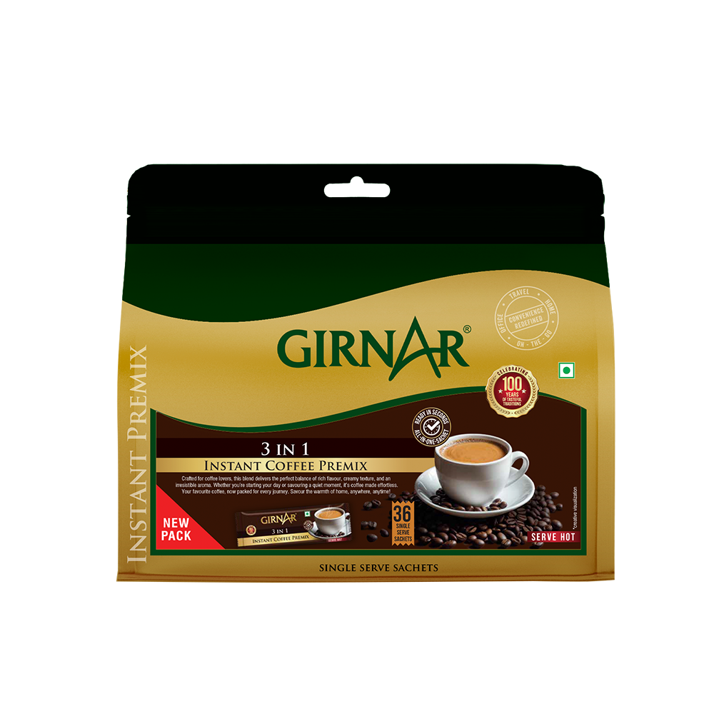 Girnar Instant Premix 3 In 1 Coffee | Grocsy