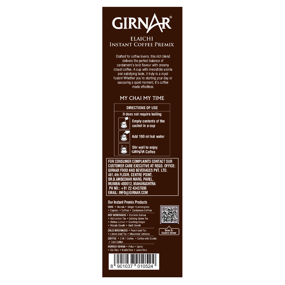 Girnar Instant Premix Coffee With Elaichi | Grocsy
