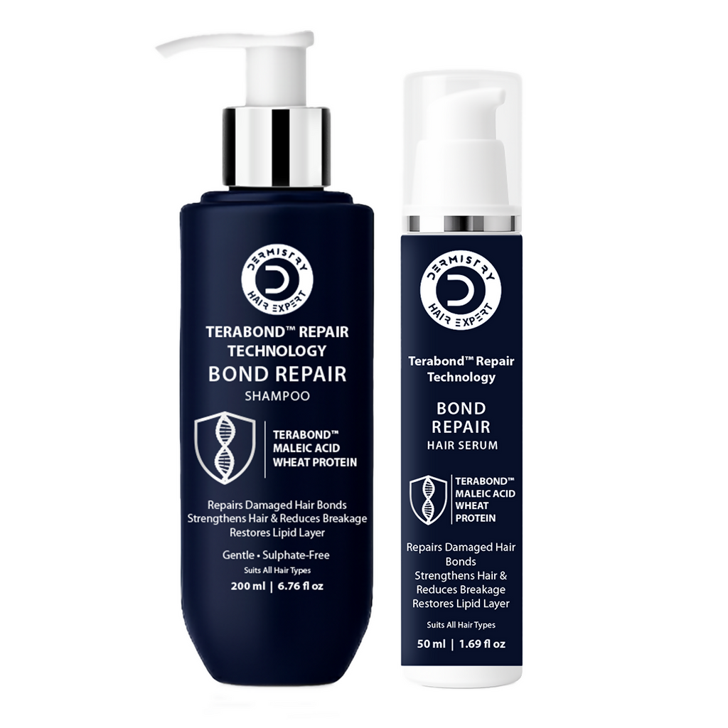 Dermistry Bond Repair & Restore Hair Serum & Shampoo TeraBond Maleic Acid Protein | Grocsy