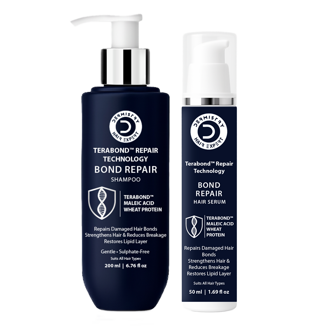 Dermistry Bond Repair & Restore Hair Serum & Shampoo TeraBond Maleic Acid Protein | Grocsy