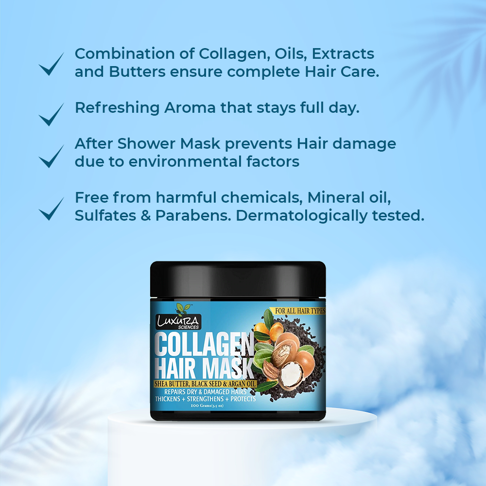 Luxura Sciences Collagen Hair Mask | Grocsy