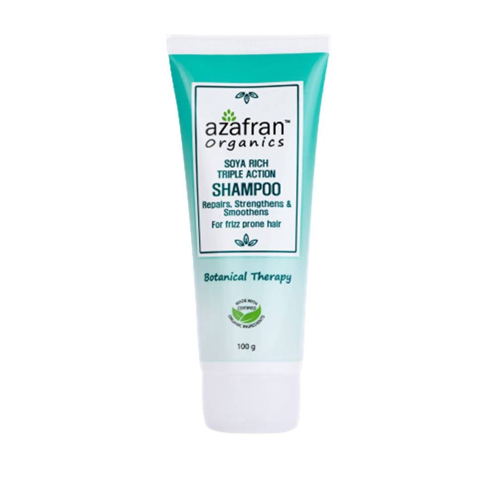Azafran Organics Soya Rich Triple Action Shampoo | Grocsy