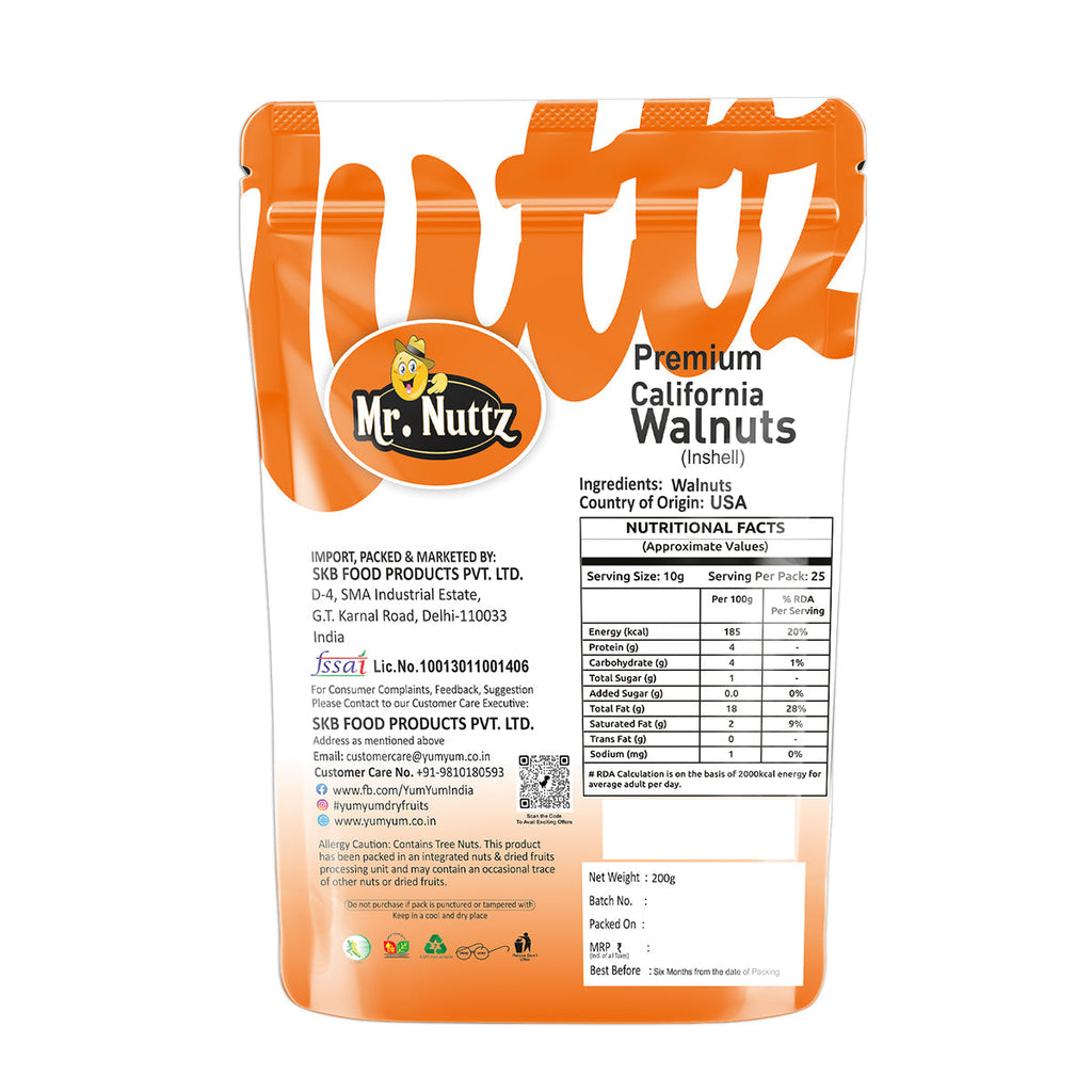 Mr. Nuttz Inshell Walnuts Pouch | Grocsy
