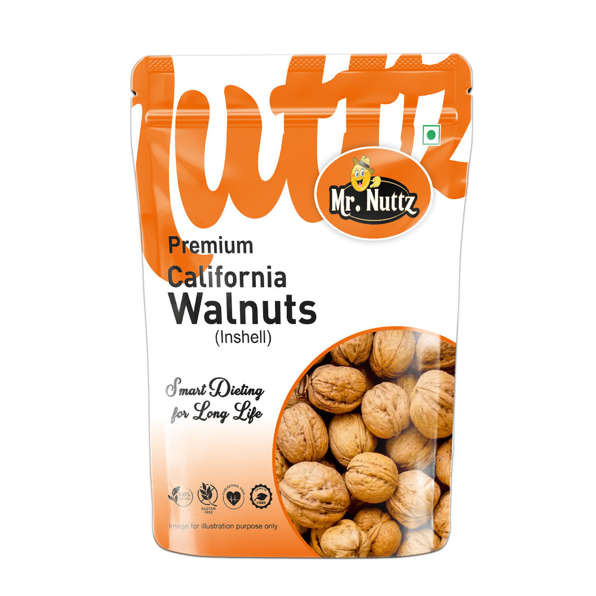 Mr. Nuttz Inshell Walnuts Pouch | Grocsy