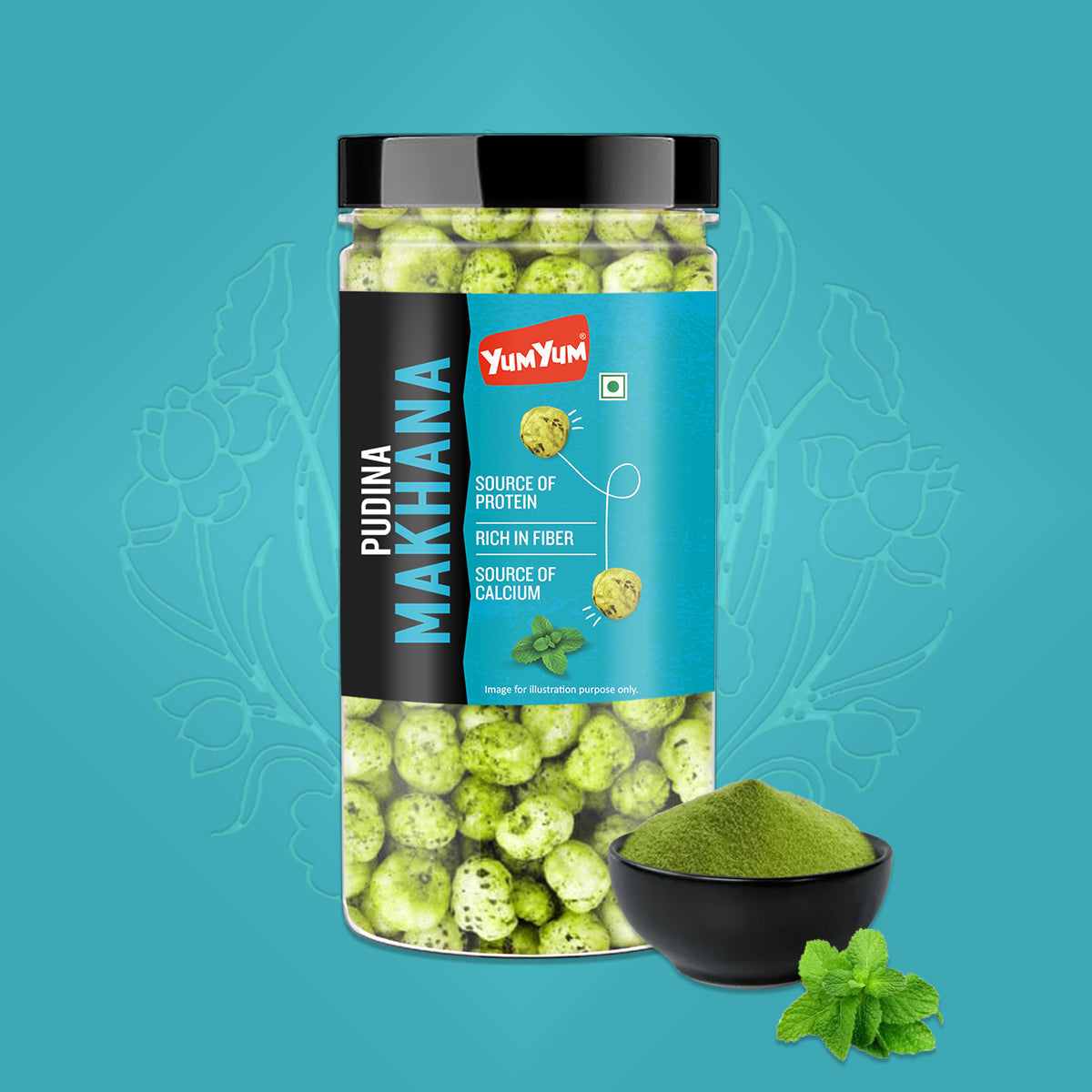 Yum Yum Pudina Makhana Jar | Grocsy