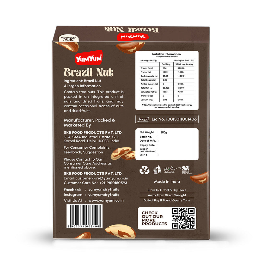 Yum Yum Brazil Nuts Box | Grocsy