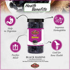 Yum Yum Black Raisins Jar | Grocsy