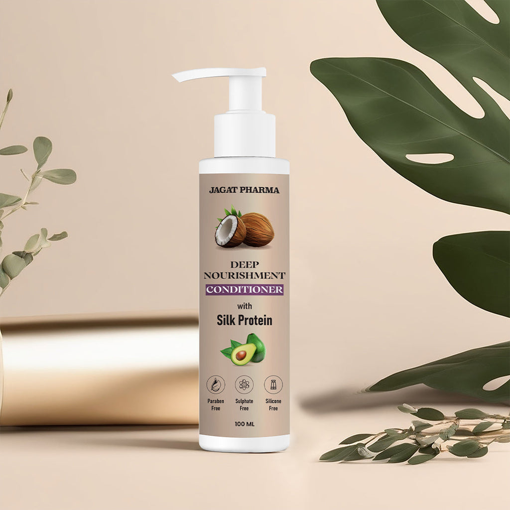 Jagat Pharma Deep Nourishment Conditioner With Silk Protein - Unlock Luxurious Silkiness for Your Hair | Grocsy