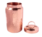Isha Life Hammered Copper Container with Lid | Grocsy