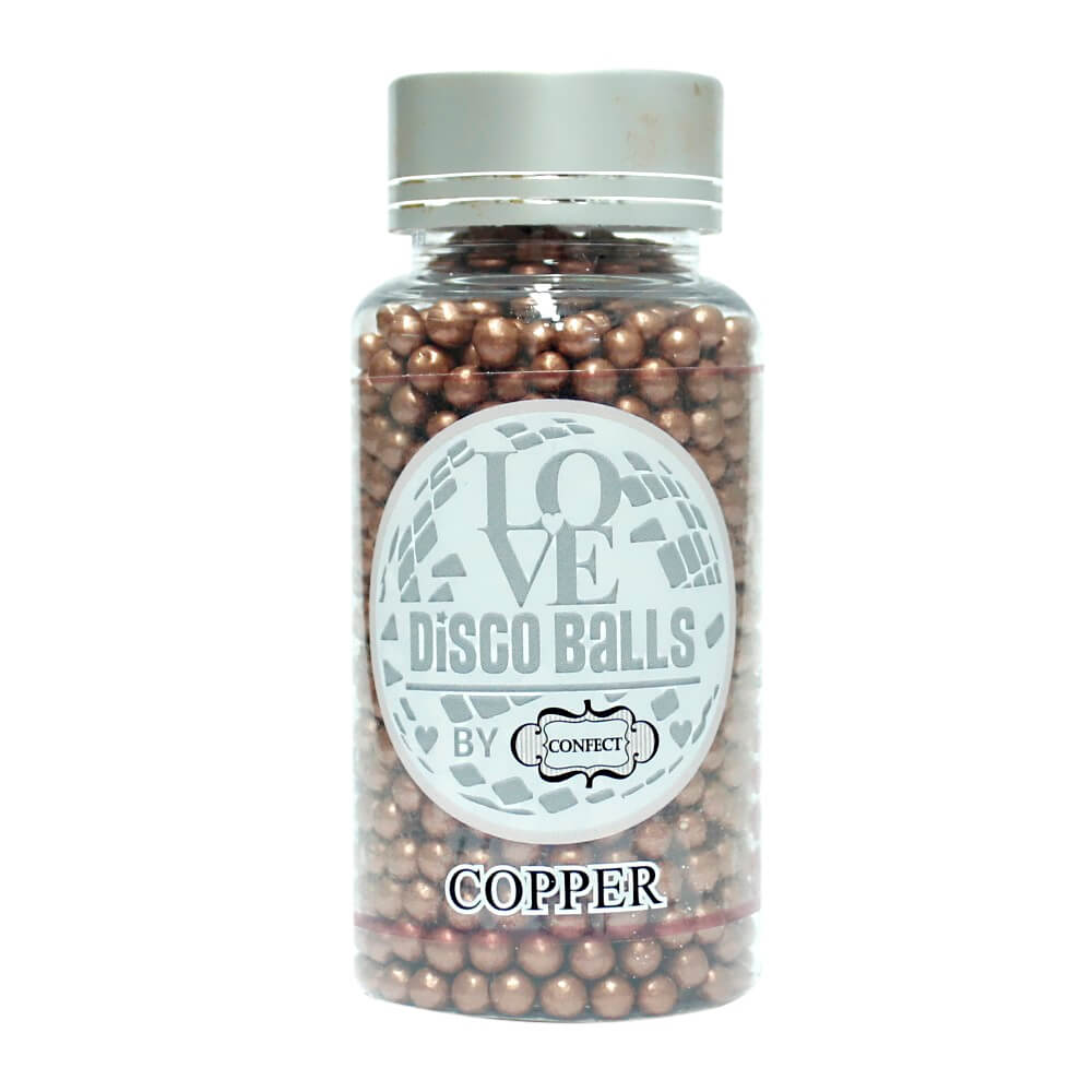 Confect Copper Disco Balls Sprinkles 6 MM | Grocsy
