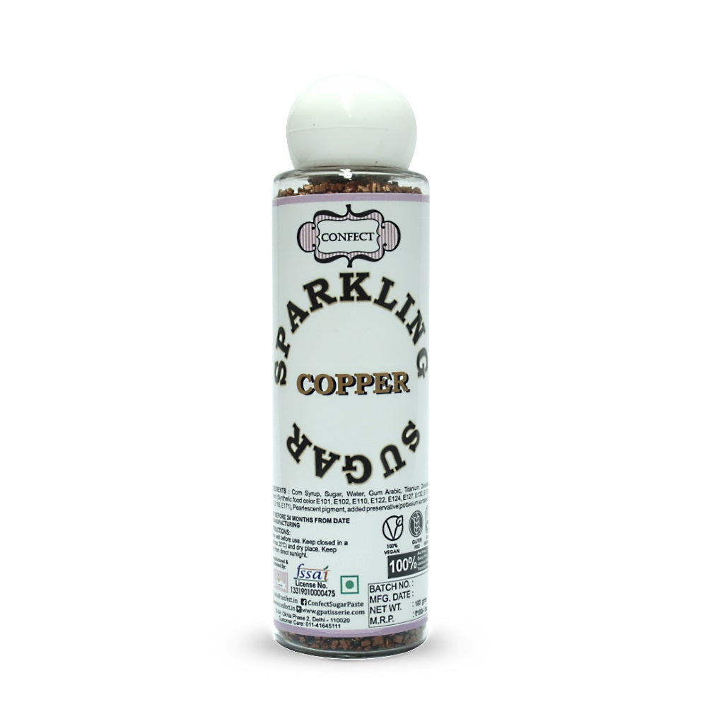 Confect Copper Sparkling Sugar | Grocsy