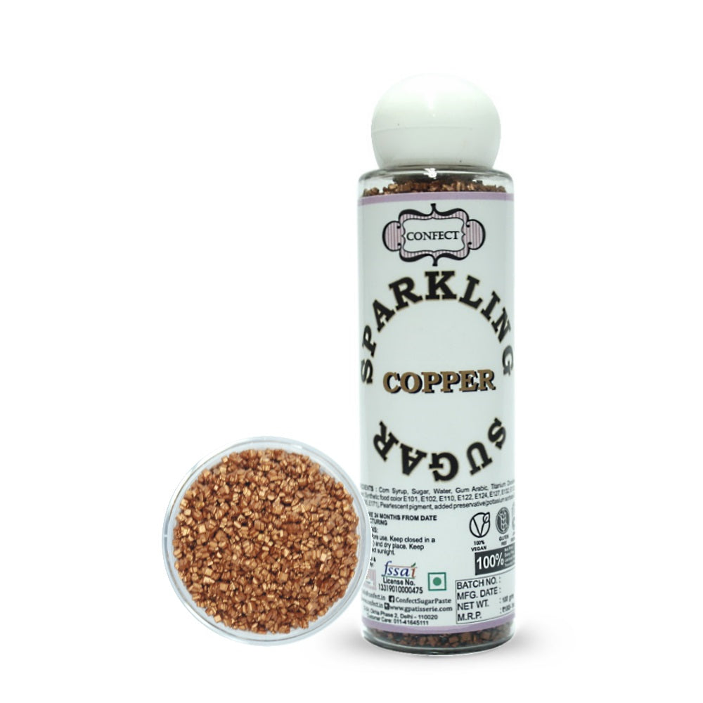Confect Copper Sparkling Sugar | Grocsy