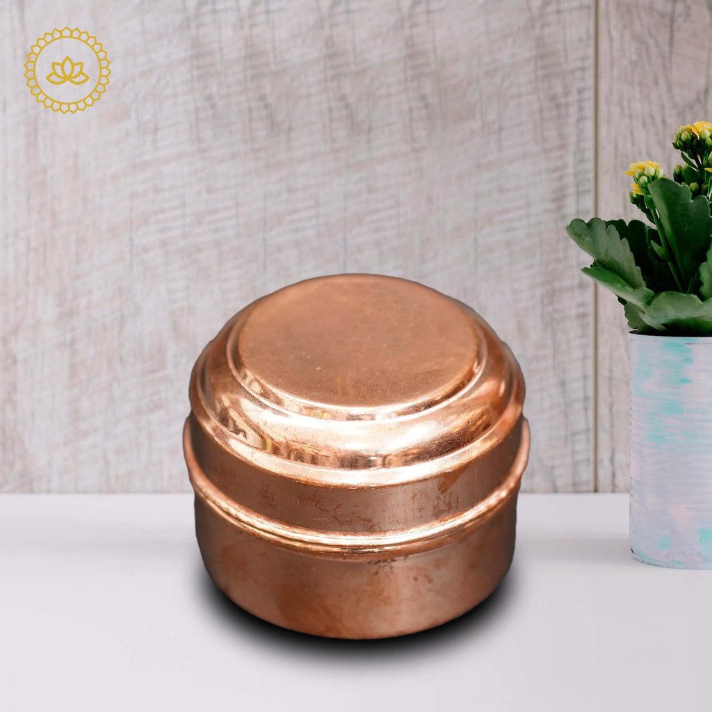 Copper Kumkum Box | Grocsy