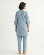 Gharana India Aira Slate Blue Coord Set | Grocsy