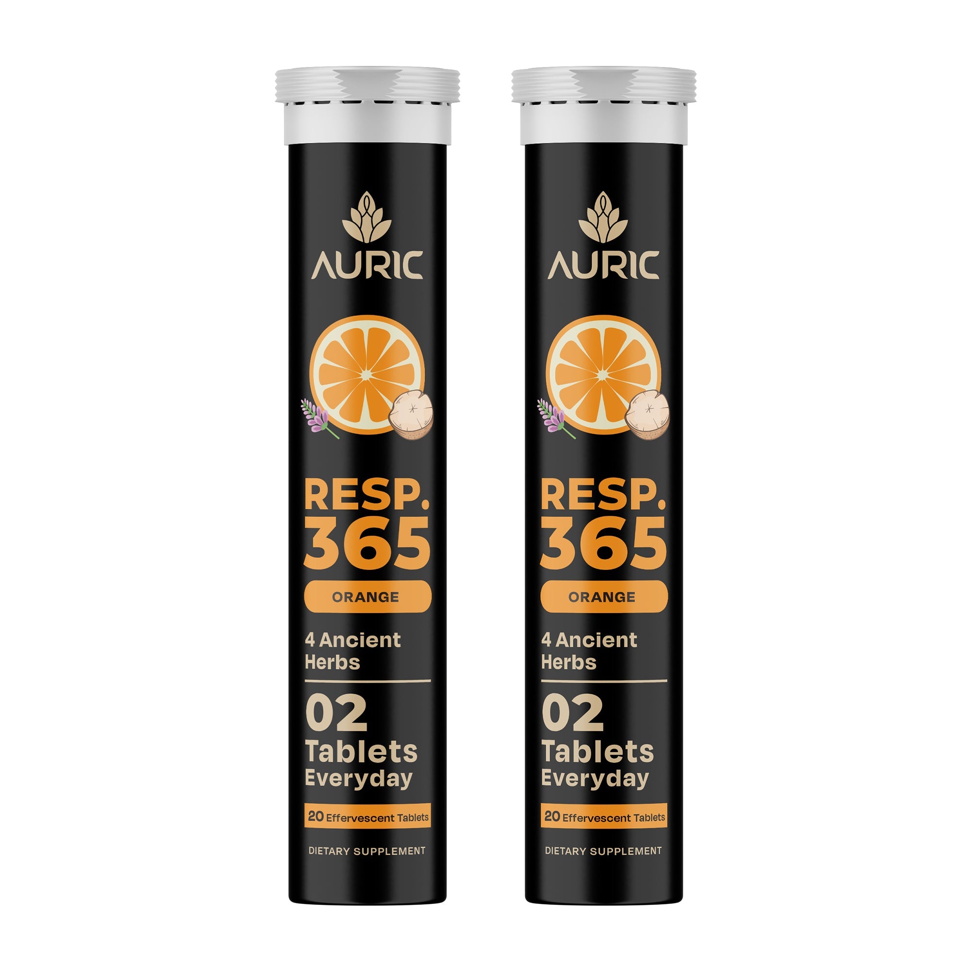 Auric Resp365 Tablets - Orange Flavour | Grocsy