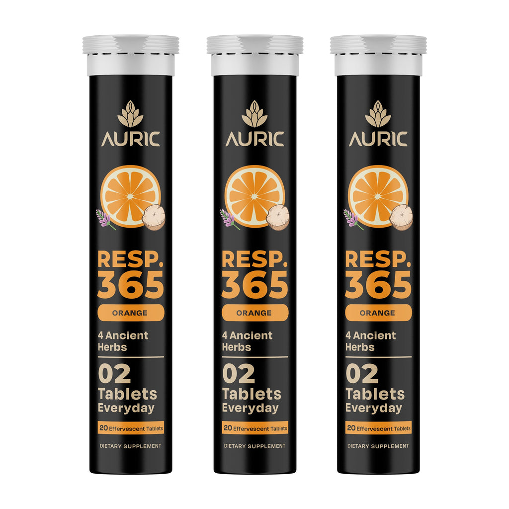 Auric Resp365 Tablets - Orange Flavour | Grocsy