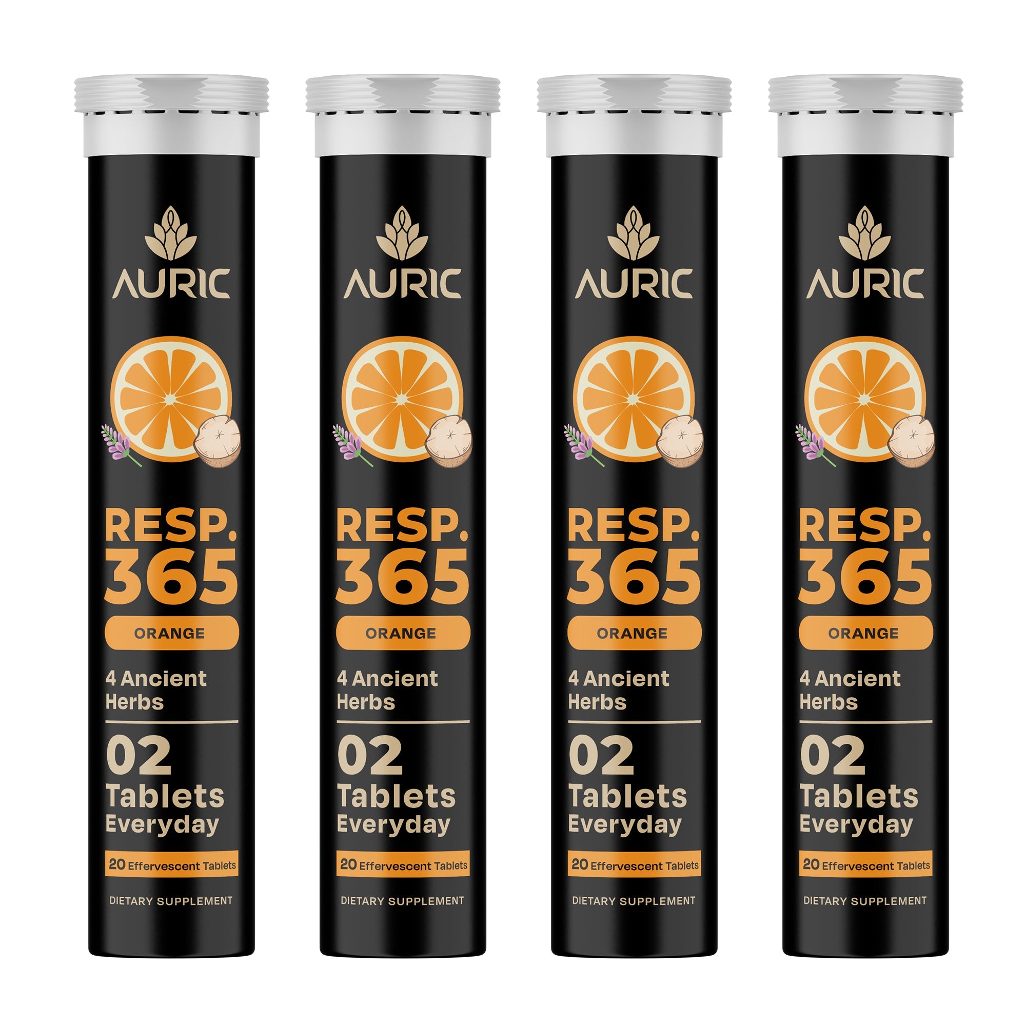 Auric Resp365 Tablets - Orange Flavour | Grocsy