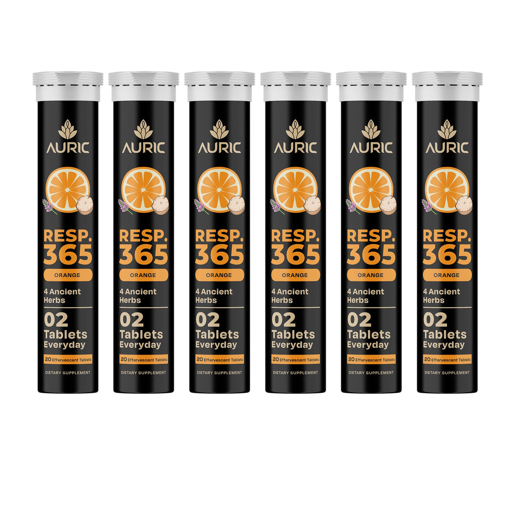 Auric Resp365 Tablets - Orange Flavour | Grocsy