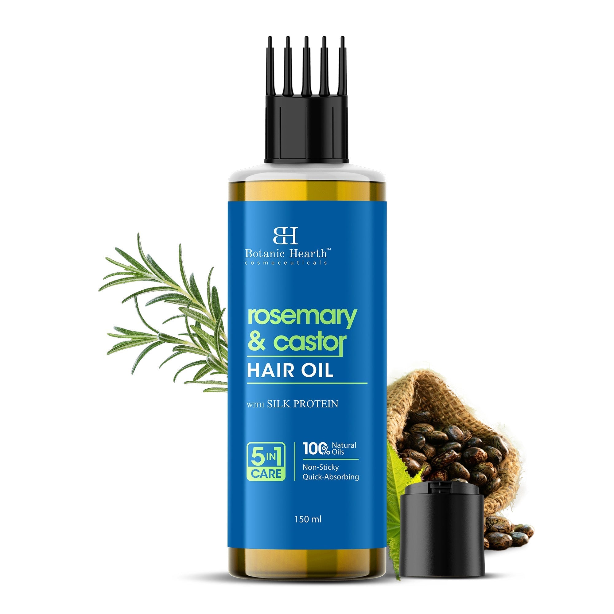 Botanic Hearth 100% Pure Rosemary Castor Oil for Hair Growth | Grocsy