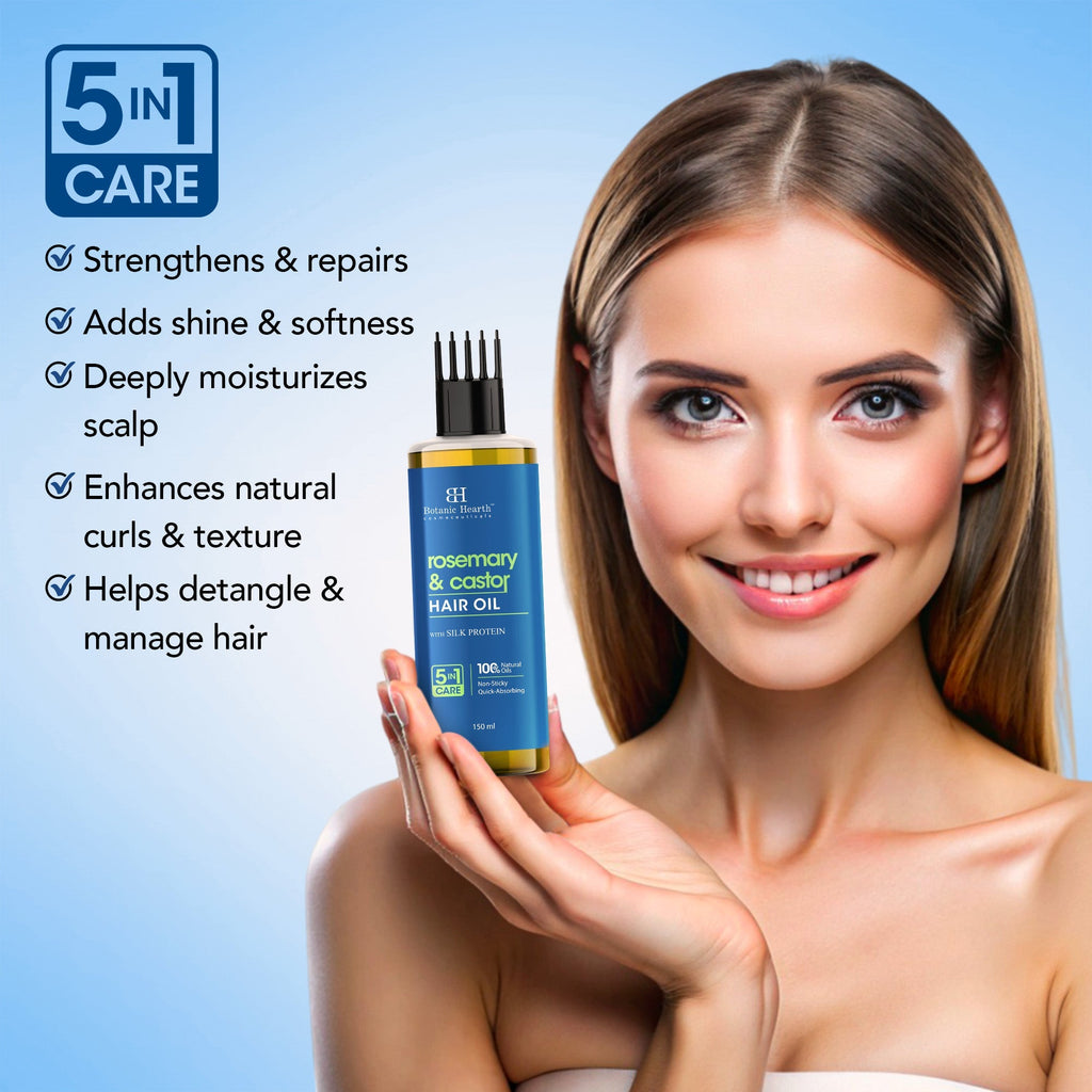 Botanic Hearth 100% Pure Rosemary Castor Oil for Hair Growth | Grocsy