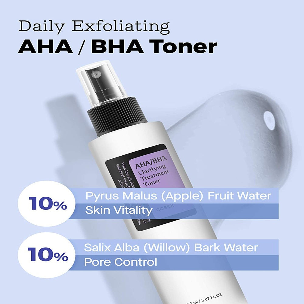 Cosrx AHA/BHA Clarifying Treatment Toner - Korean Skincare | Grocsy