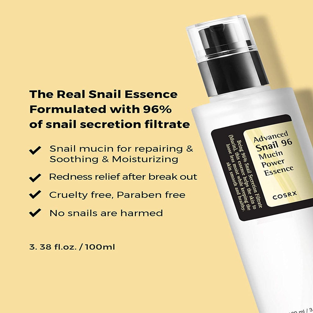 Cosrx Advanced Snail 96 Mucin Power Essence - Korean Skincare | Grocsy