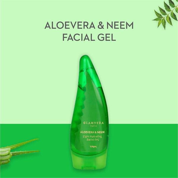 Glamveda Aloe Vera & Neem Light Hydrating Gel | Grocsy