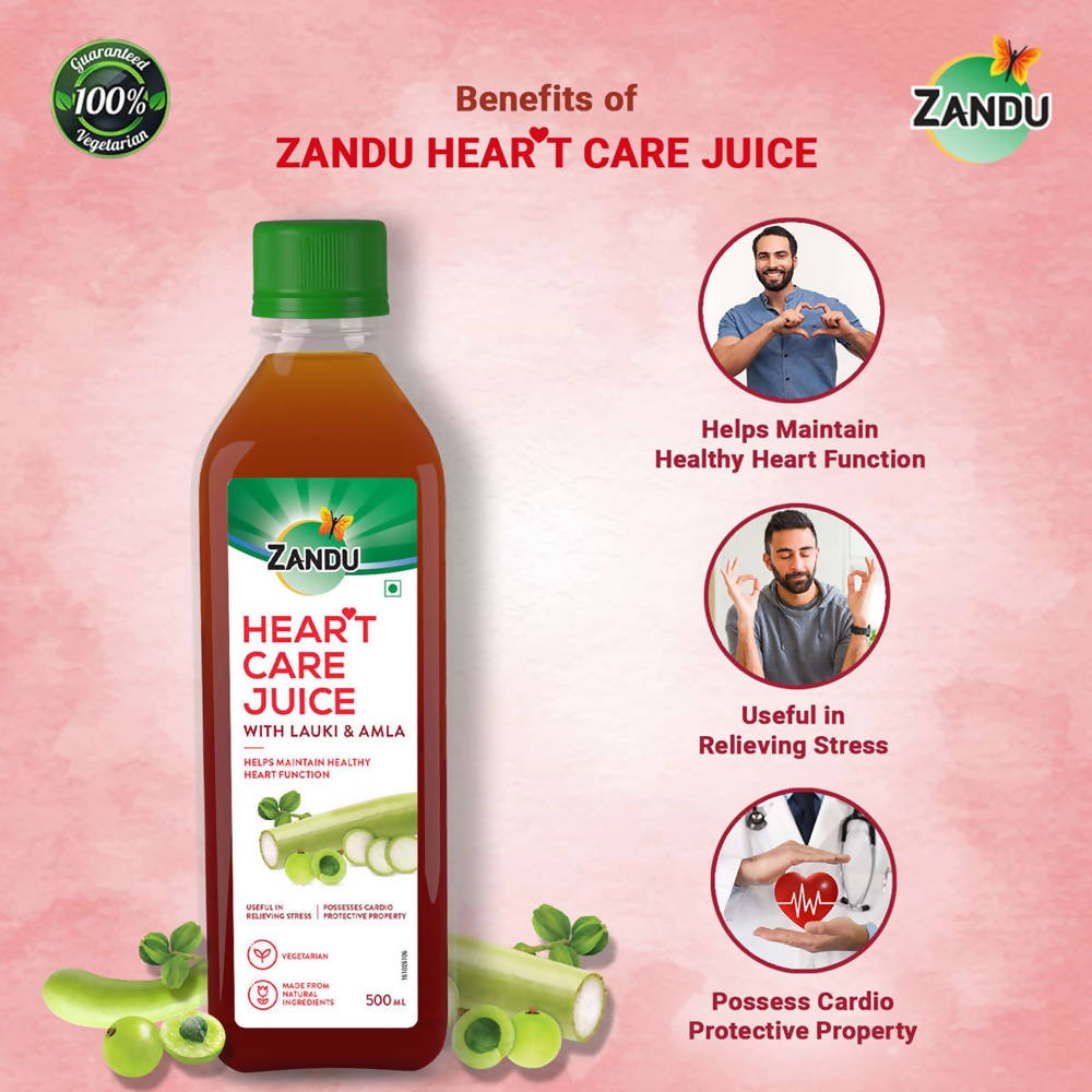 Zandu Heart Care Juice with Lauki & Amla | Grocsy
