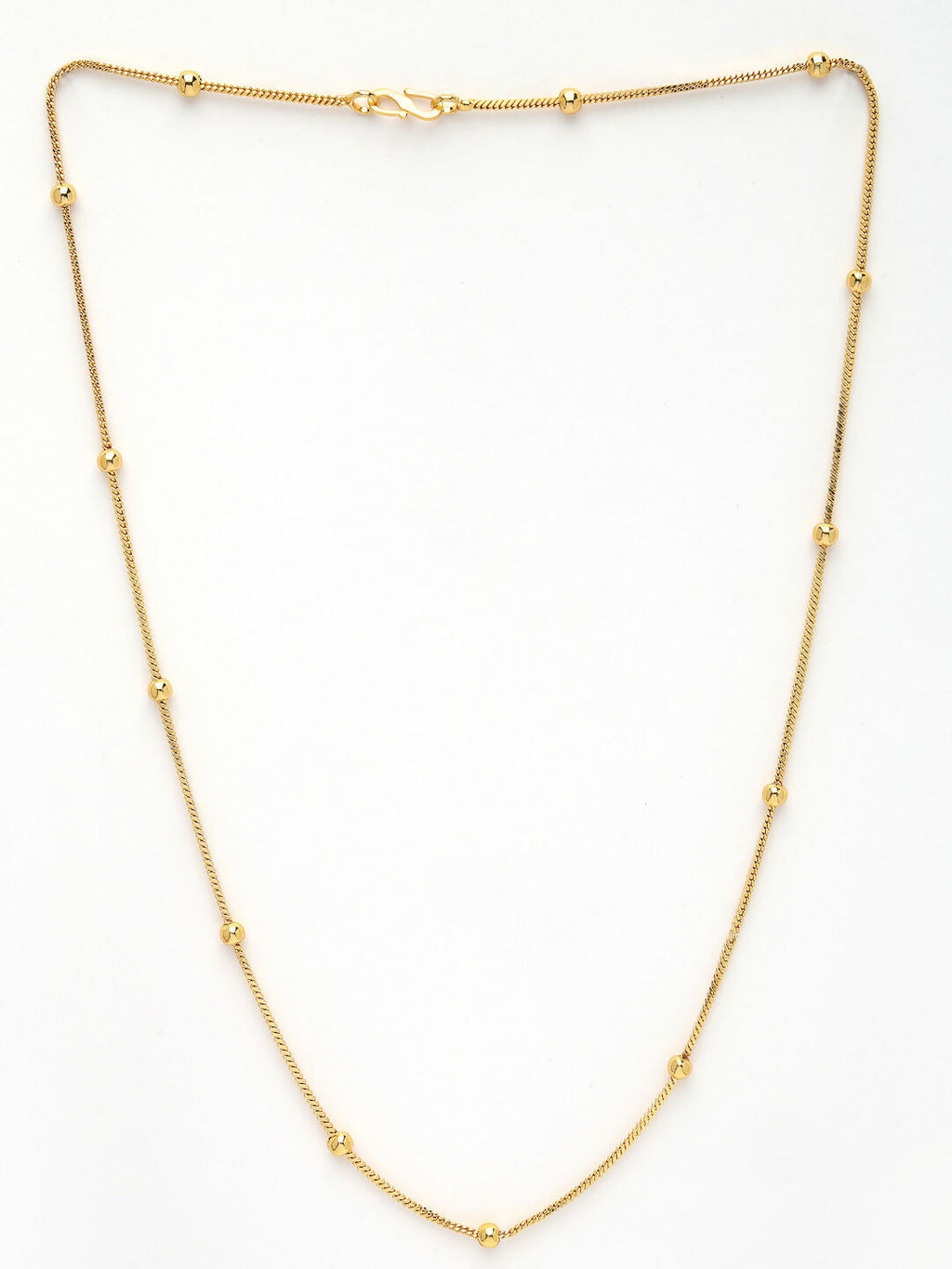 NVR Women's Gold-Polished Minimal Chain | Grocsy
