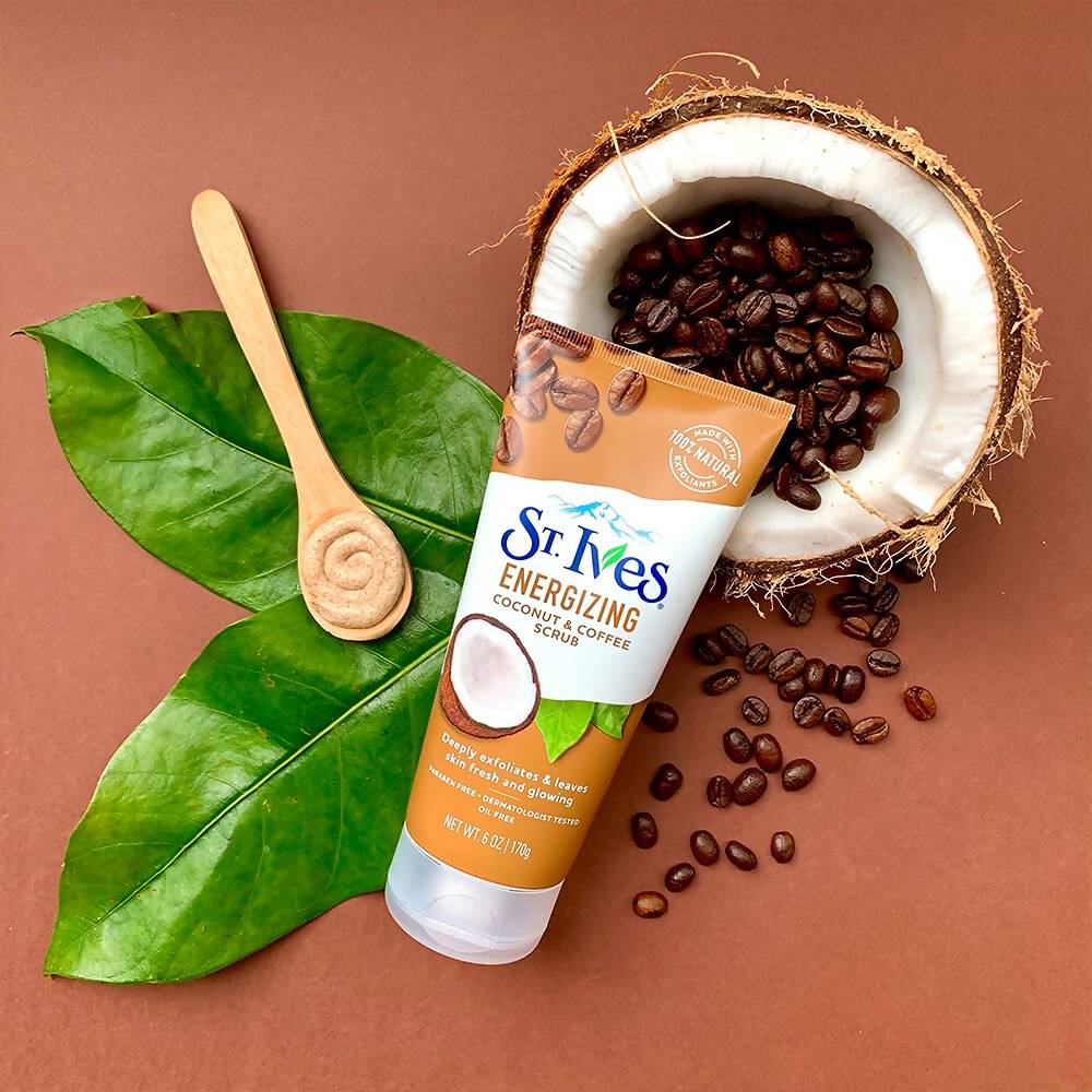 St. Ives Energizing Coconut & Coffee Scrub | Grocsy