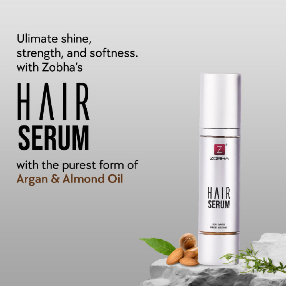Zobha Argan Oil Hair Serum For Silky Smooth Hair | Grocsy