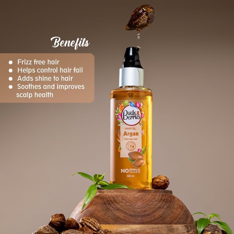 Buds & Berries Argan Hair Oil | Grocsy