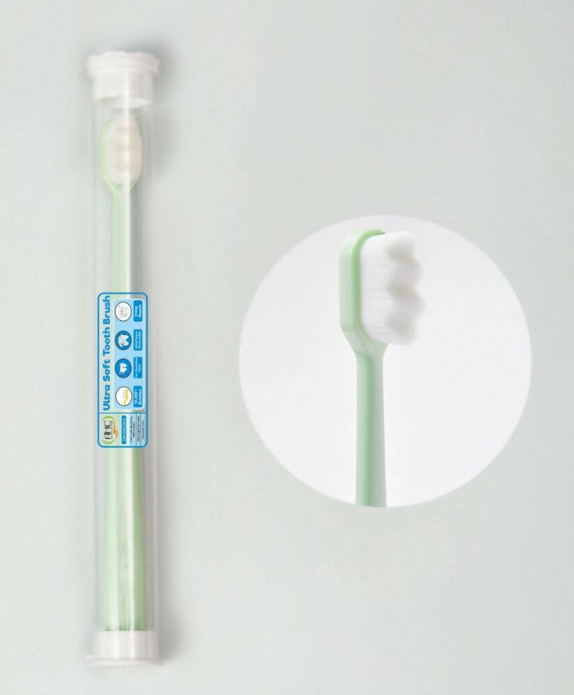 AHC Baby Ultra Soft Toothbrush With Micro Nano Bristles With Tongue Cleaner | Grocsy
