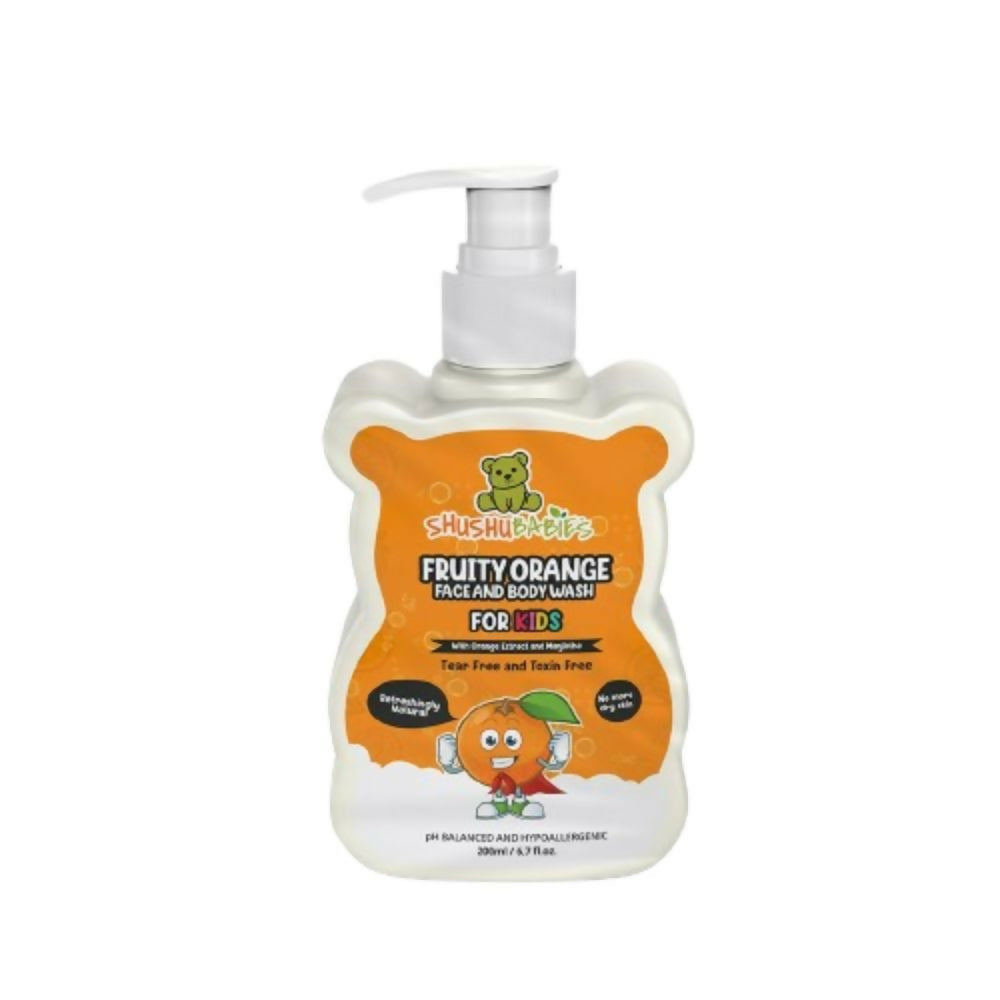 ShuShu Babies Fruity Orange Face and Body Wash (under 4-12 Years) | Grocsy