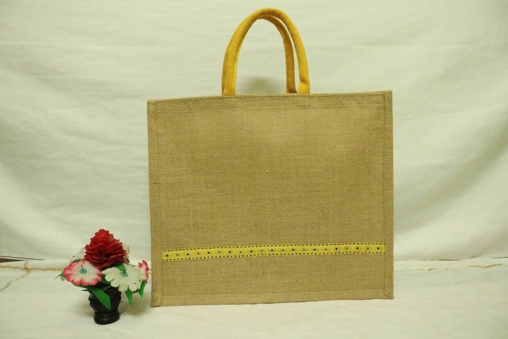 Natural Color Grocery Jute Bag | Grocsy