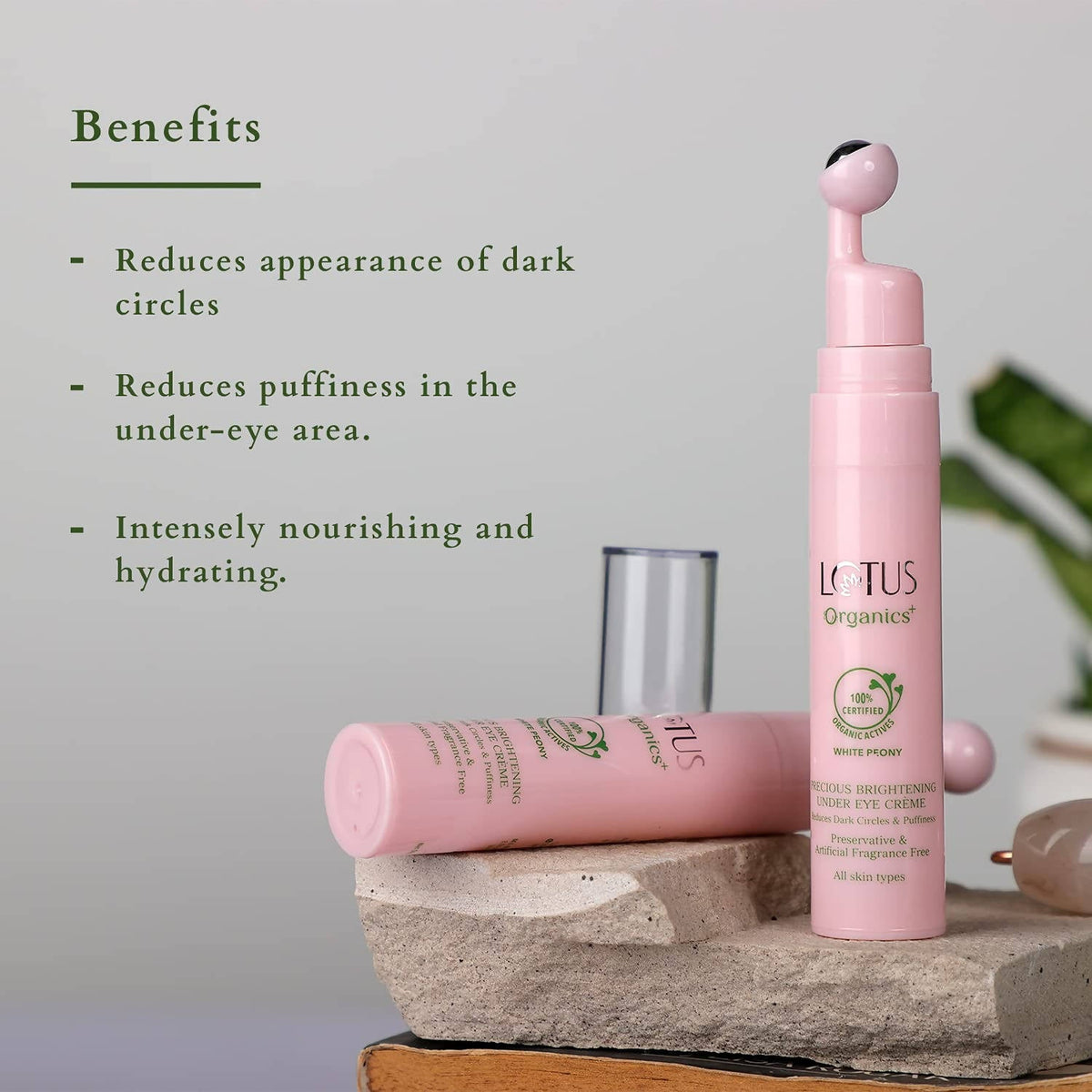 Lotus Organics+ Precious Brightening Under Eye Cream | Grocsy