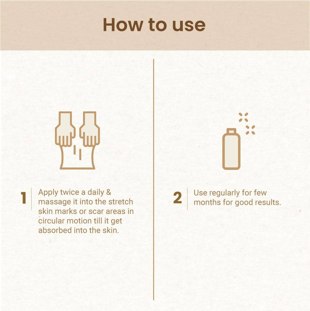 Mother Sparsh Stretch Mark Massage Oil | Grocsy